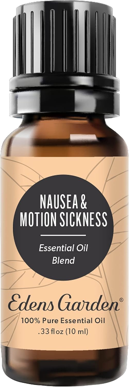 Edens Garden Nausea & Motion Sickness Essential Oil Blend- 100% Pure Premium Grade, Undiluted, Natural, Therapeutic, Aromatherapy, The Best for Diffusing, Skin, Humidifiers, Face 10 ml (.33 fl oz)