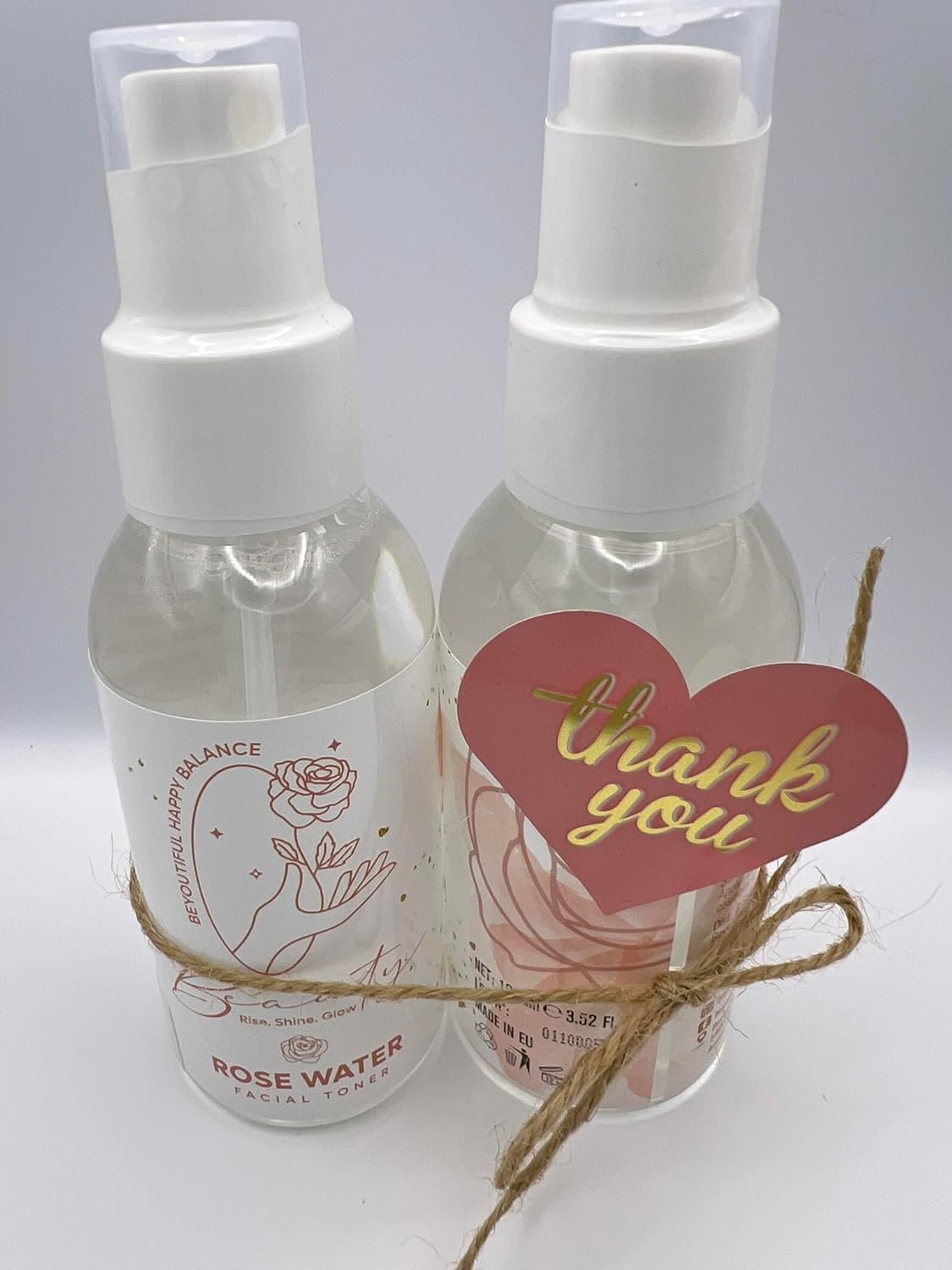 Beauty Hydrating Rose Water Facial Mist with Caviar Extract, Seaweed, Vitamin E and jojoba Oil