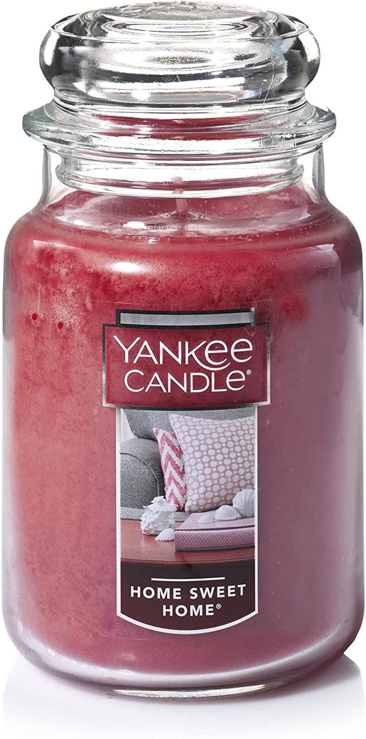 Yankee Candle Home Sweet Home Scented Classic 22oz Large Jar Single Wick Candle Over 110 Hours of Burn Time Ideal for Fall Outdoors and Christmas Decorations