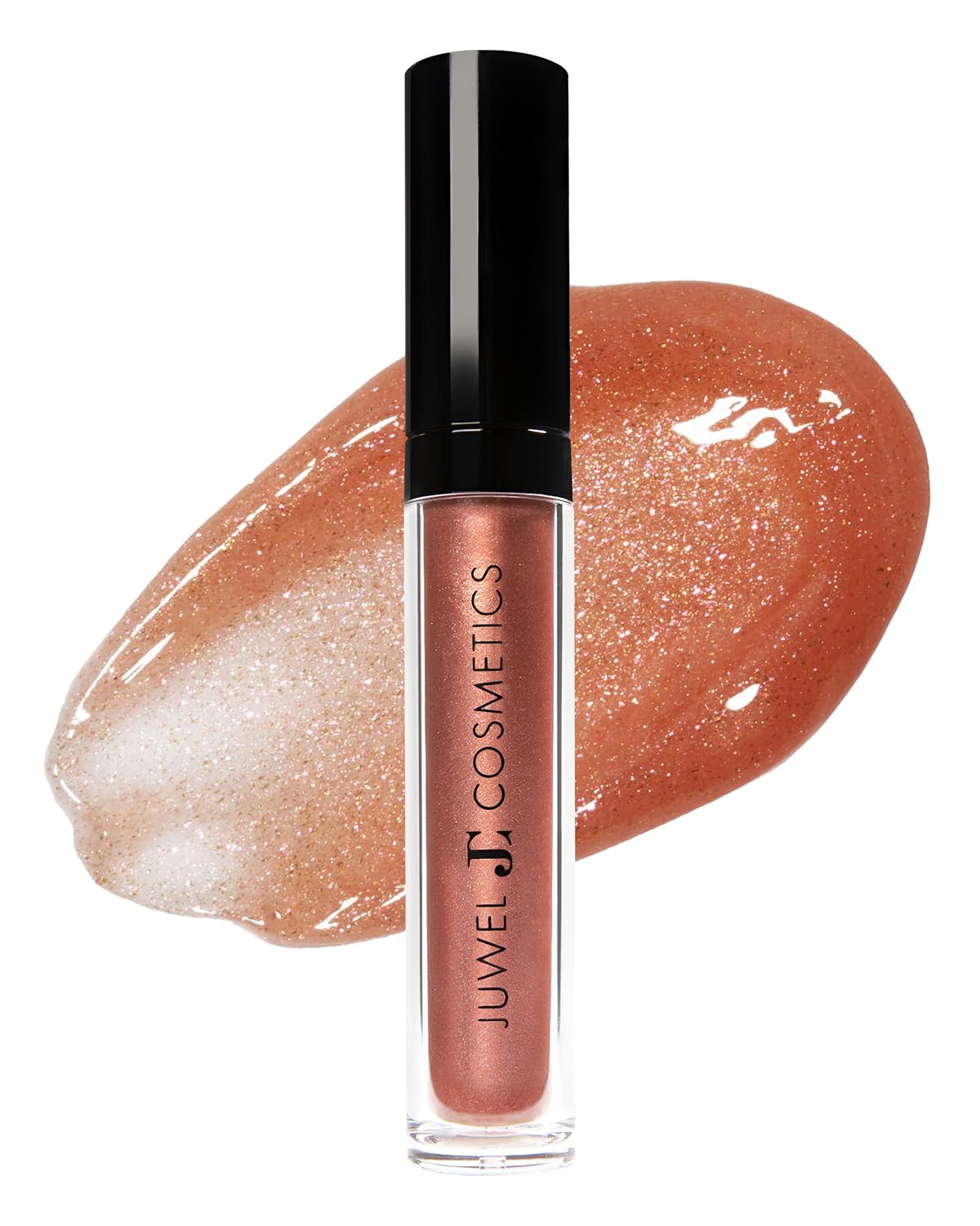 Juwel Cosmetics Ultra Lip Gloss, Gloss for Dry Lips, High Shine, Smooth Finish Moisturizing Lip Gloss with Beeswax, Castor Oil and Vitamin E, Vegan, Talc-free, Dazed