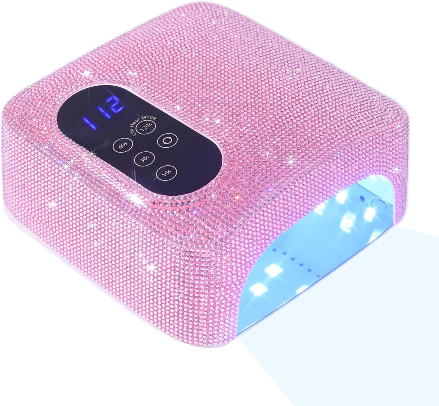 72W Cordless Led Nail Lamp, Rechargeable Nail Dryer, Portable Gel UV Led Nail Light with 4 Timer Setting Sensor, Professional Wireless Gel Nail Lights Nail Art Manicure Tools for Home and Salon