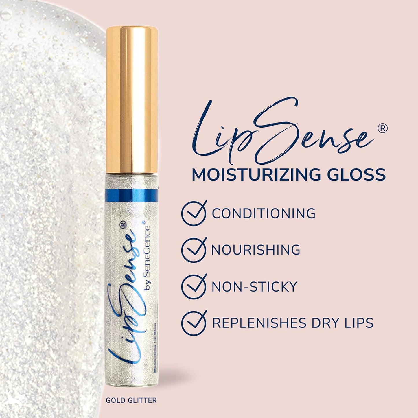 SeneGence LipSense Moisturizing Gloss – Hydrating, Long-Lasting Gloss with Shea Butter & Vitamin E, Vegan & Paraben-Free