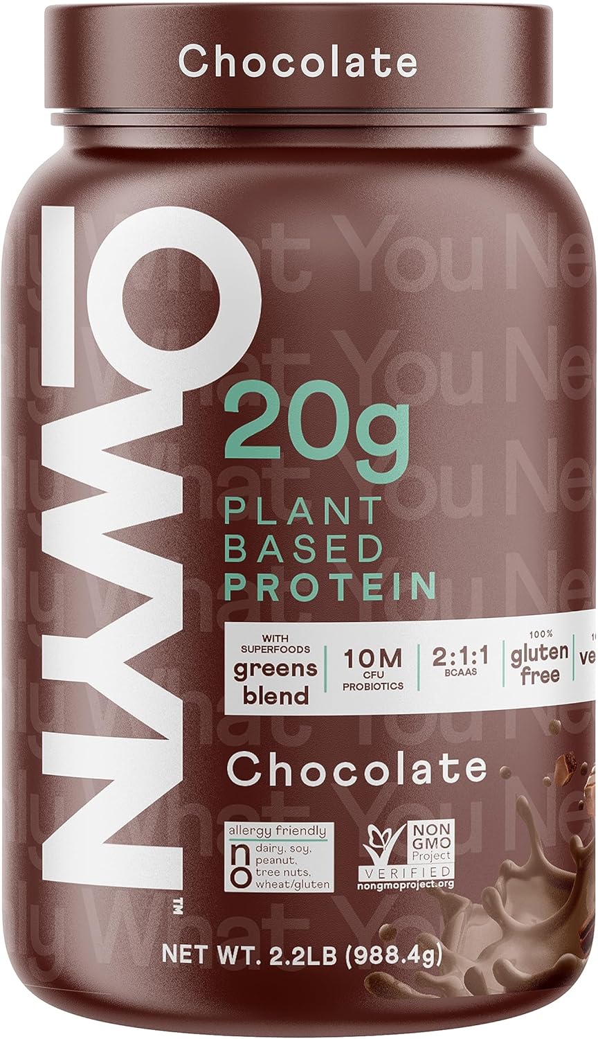 OWYN Only What You Need Dairy Free Protein Powder with 20g Protein, Probiotics, Superfoods Greens, Pea, Chia and Pumpkin Seed Blend (Chocolate, 2.2 Pound - Pack of 1)