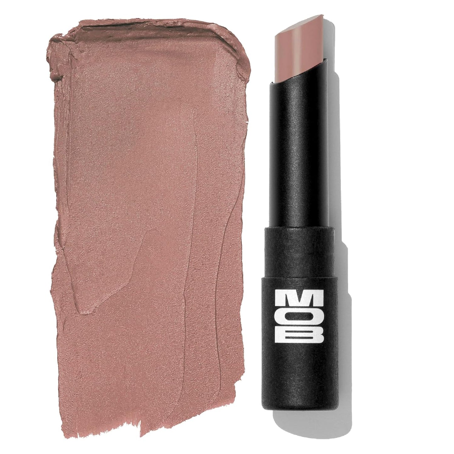 MOB Beauty Soft Matte Lipstick M102 – Mauve Greige | Weightless, One-Swipe Color Infused with Skincare | Vegan, Silicone-Free, Cruelty-Free Formula in a Biodegradable Capsule