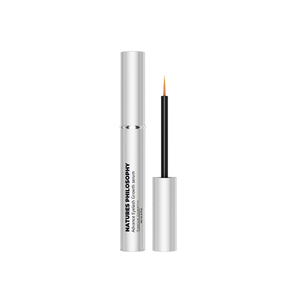 NP NATURES PHILOSOPHY Lash Brow Growth Serum, Prostaglandin-Free Eyelash Liquid for Thicker Longer Fuller Natural Lashes, Peptide Eyelash Eyebrow Enhancing Serum - Sérum De Pestañas Crecimiento 3ml