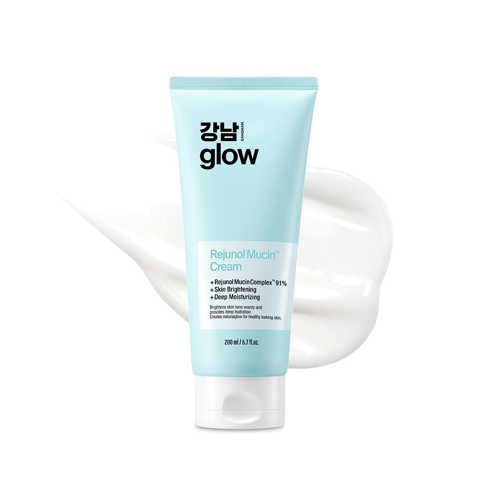 Rejunol Mucin PDRN Facial Cream 6.76 floz - 91.5% Snail Mucin Moisturizer with Hyaluronic Acid & Panthenol I Korean Skin Care I Face Moisturizer for Women | Salmon DNA