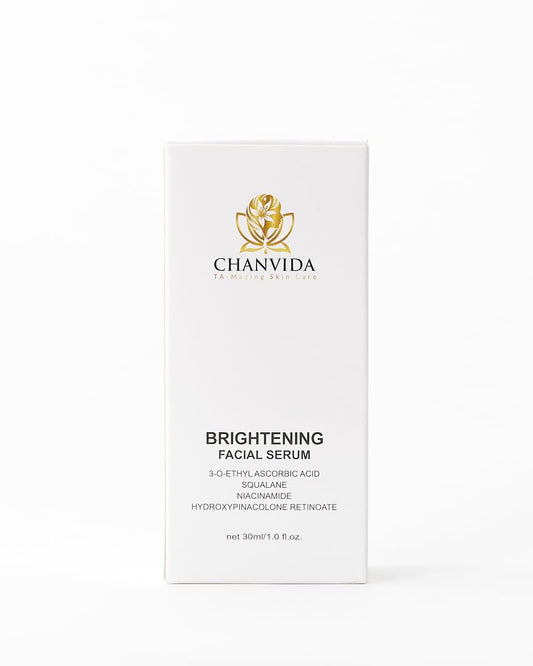 Brightening Facial Serum has Vitamin C, Niacinamide, Retinoate, Vitamine E, and Natural Ingredients help Reduce Dark Spots & Hyperpimentation, Smooth & Evens Skin Tone, Reduces Fine Lines.