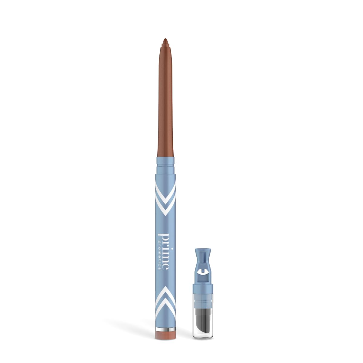 PRIME PROMETICS PrimeEyes Glide Eyeliner for Mature Women – Waterproof, Long-Stay and Mess-Proof – Gel Creme Texture, Discreet Sharpener and Effective Smudger (Copper Metallic)
