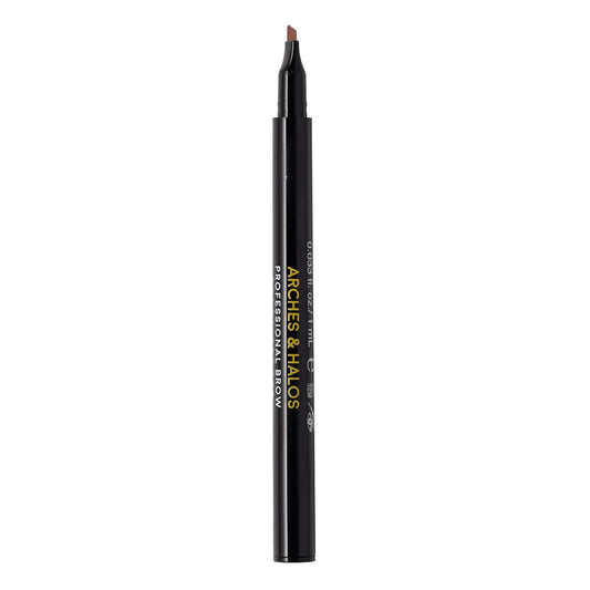 Arches & Halos Microblading Brow Shaping Pen - Fuller, More Defined Brow - Long-lasting, Smudge Resistant, Rich Color - Vegan and Cruelty Free Makeup - Auburn - 1 ml