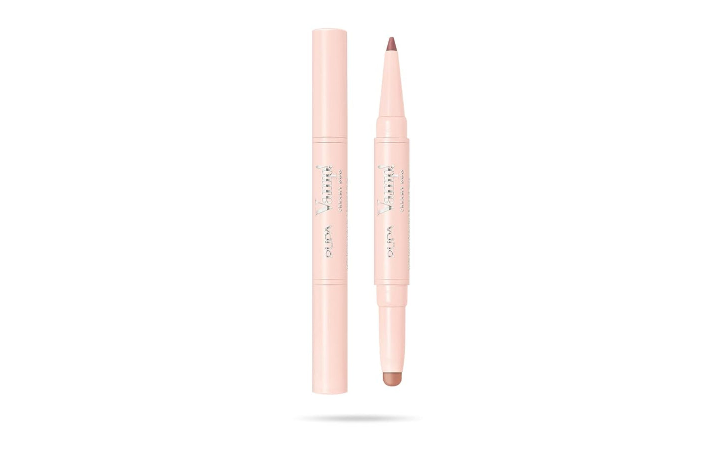 Pupa Milano Vamp! Creamy Duo, 005 Deep Nude, 1 Pc - 2 in 1 Lipstick and Lip Pencil - Long Lasting - Lightweight - No-Transfer - Smooth Texture - Highly Pigmented
