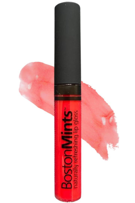 Charlestown Cherri Lip Gloss (.25oz) - Naturally Refreshing Vegan Lip Gloss with Aloe, Vitamins C & E, Spearmint Extract
