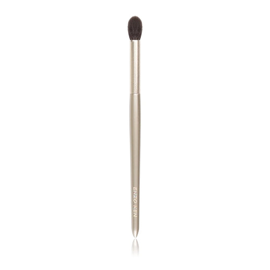 Natural Goat Hair Eye Shadow Brush, ENZO KEN Blending Eyeshadow Brush, Eye Shadow Blending Brush, Eye Blending Brush, Small Nose Contour Brush, Smudge Eye Brushes, Eyeshadow Blending Brush. Gold,E204L
