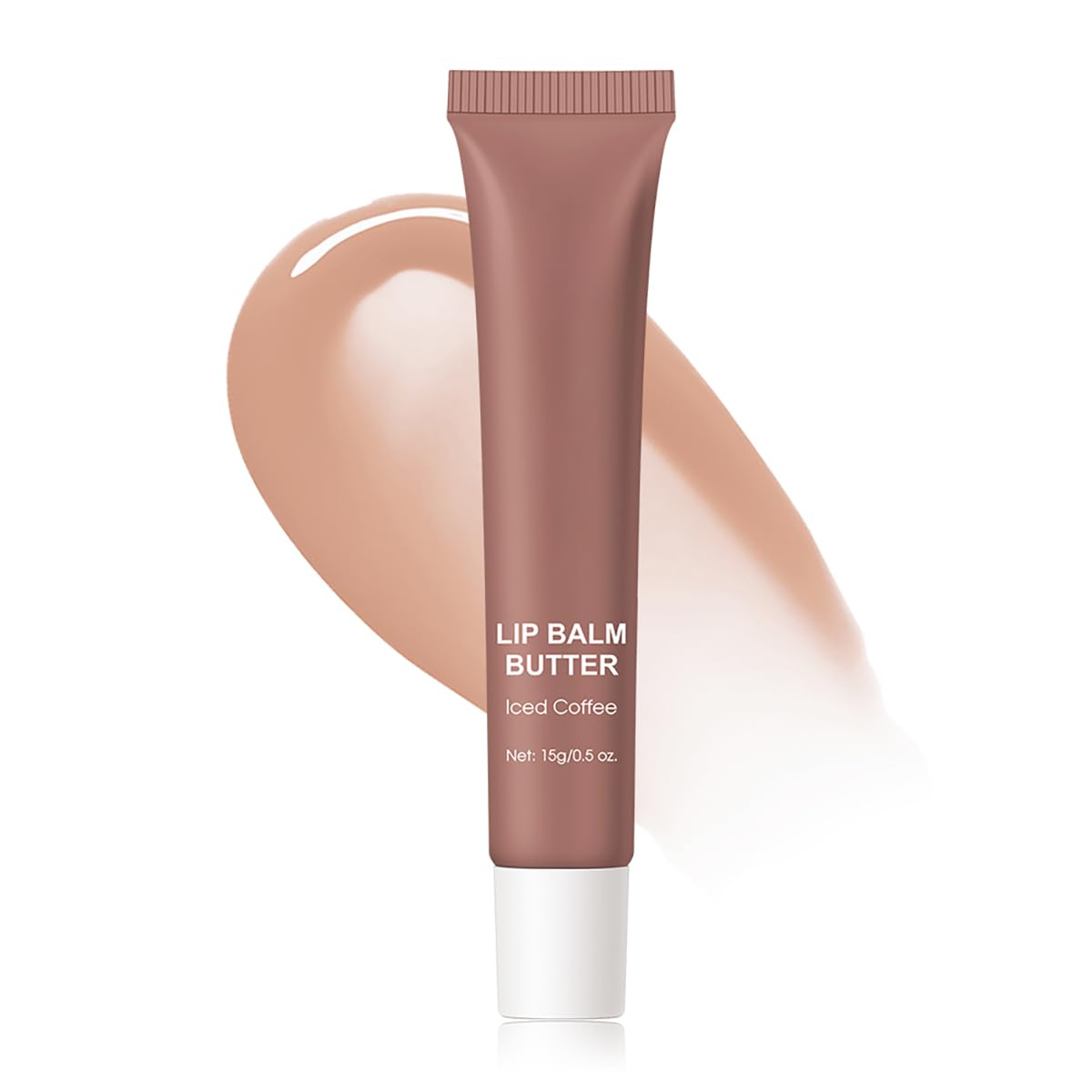 Butter Lip Balm, Nourishing And Hydrating Lip Gloss, Long-Lasting Moisturizing Non-Sticky Lip Tint, Soothes And Softens Dry Lips Natural Ingredient Lip Care (#3 Iced Coffee)
