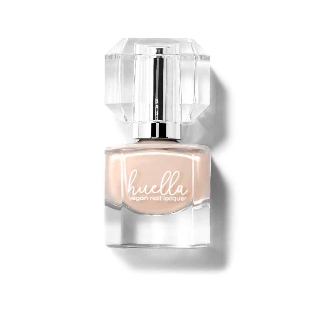 Huella Vegan Nail Polish, Clean Beauty, 15-Free & Cruelty-Free – Longwear, Glossy Finish, Chip-Resistant, Lacquer (Ballet Blanc)