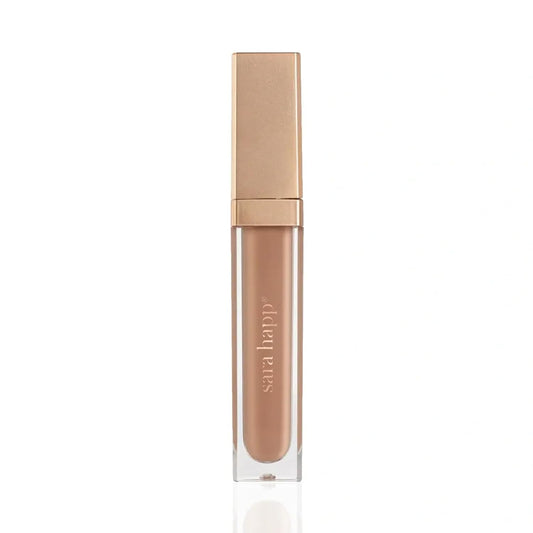 Sara Happ Nude Slip Luxe Gloss - High-Impact Shine & Long-Lasting Wear, Nourish, Hydrate, and Heal Your Lips, 0.21 fl. oz.