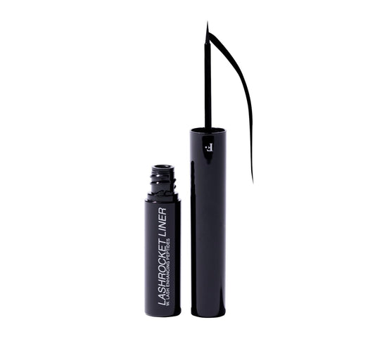 Freck Beauty LASHROCKET Liquid Eyeliner – Jet Black Precision Tip, Long-Wearing, Smudge-Proof, Lash-Enhancing Peptides, Ophthalmologist-Tested, Vegan & Cruelty-Free | 4.5ml