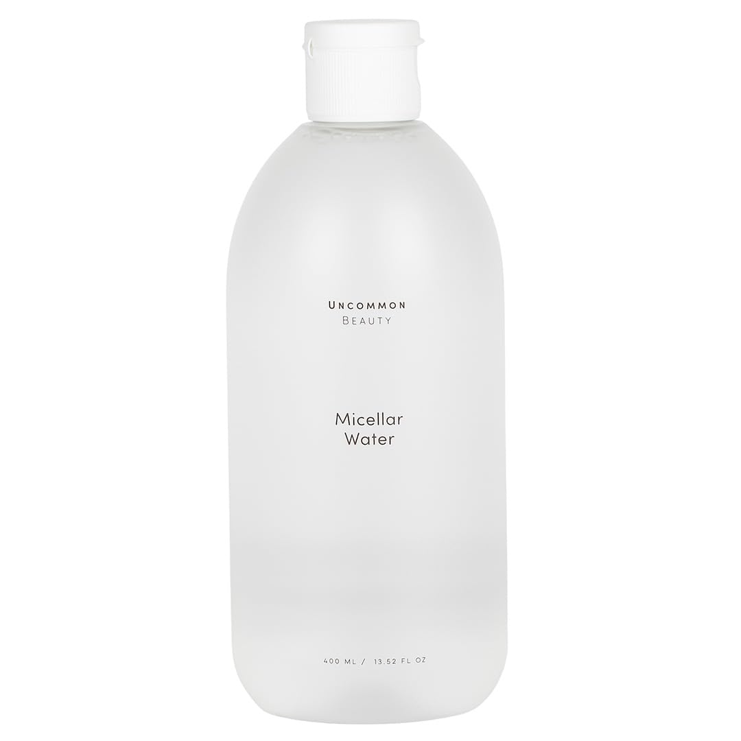 Uncommon Beauty Micellar Water - Two-in-One Gentle Cleanser and Makeup Remover - Removes Dirt and Oil for a Fresh, Clean Complexion - Vegan, Cruelty Free, Synthetic Fragrance Free, 13.52 FL OZ