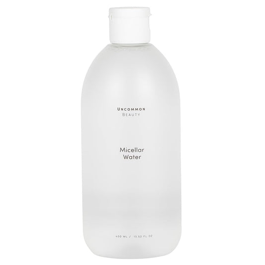 Uncommon Beauty Micellar Water - Two-in-One Gentle Cleanser and Makeup Remover - Removes Dirt and Oil for a Fresh, Clean Complexion - Vegan, Cruelty Free, Synthetic Fragrance Free, 13.52 FL OZ