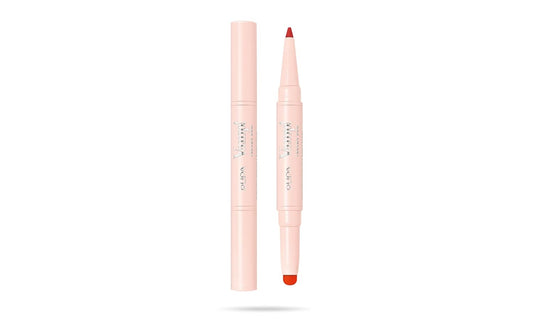 Pupa Milano Vamp! Creamy Duo, 011 Orange Red, 1 Pc - 2 in 1 Lipstick and Lip Pencil - Long Lasting - Lightweight - No-Transfer - Smooth Texture - Highly Pigmented