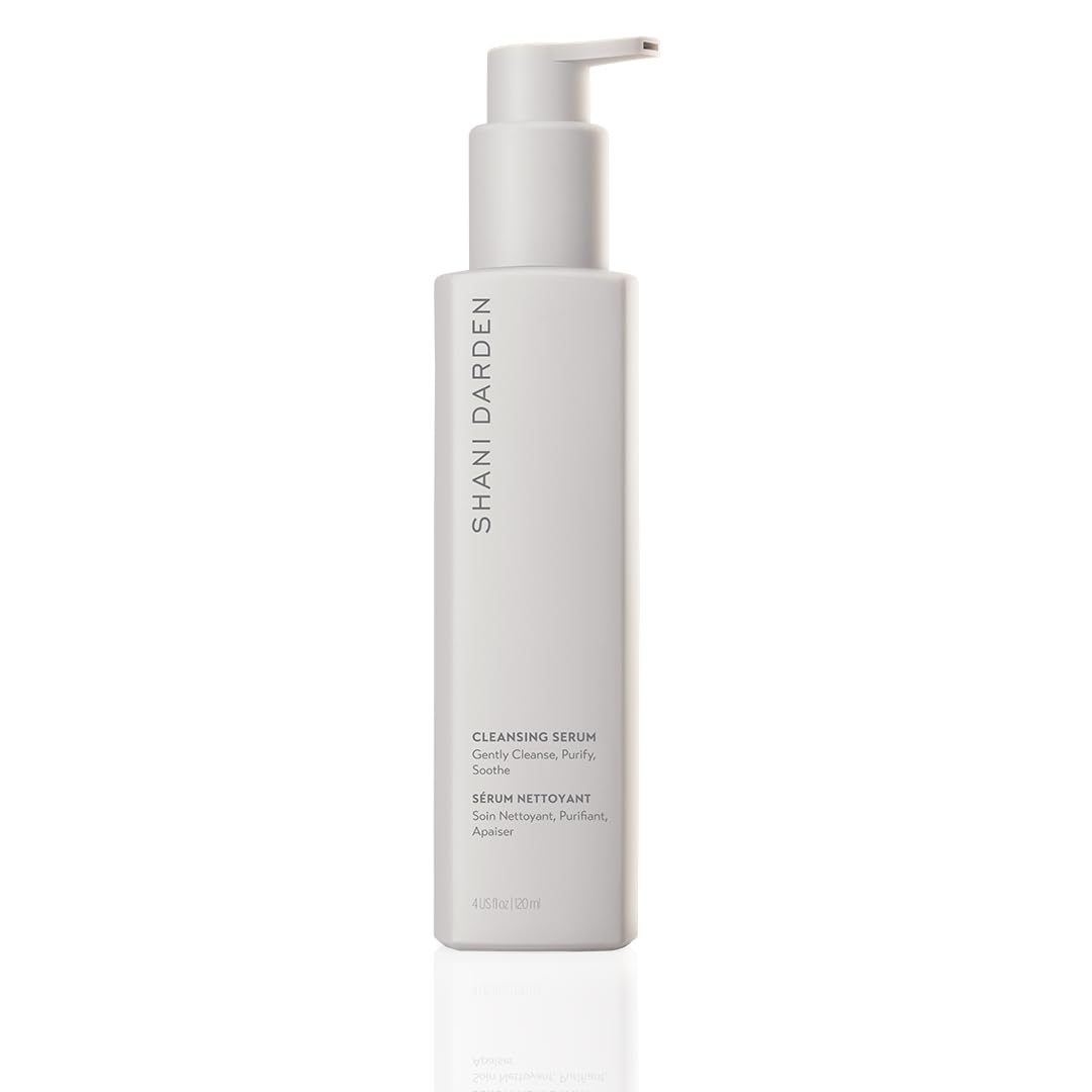 SHANI DARDEN SKIN CARE Cleansing Serum Face Wash for All Skin Types, Gentle Daily Hydrating Gel Facial Cleanser & Makeup Remover with Hyaluronic Acid & Oat Bran, Removes Excess Oil & Dirt, 4 fl oz