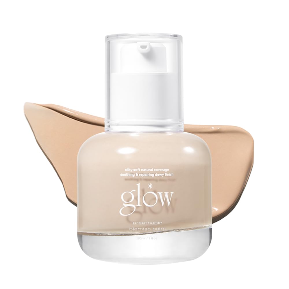 glow breathable blemish balm #one : cruelty-free & artificial fragrance-free, essential oil-free, gluten-free, lightweight & hydrating bb cream that feels like skincare, 1 Fl Oz