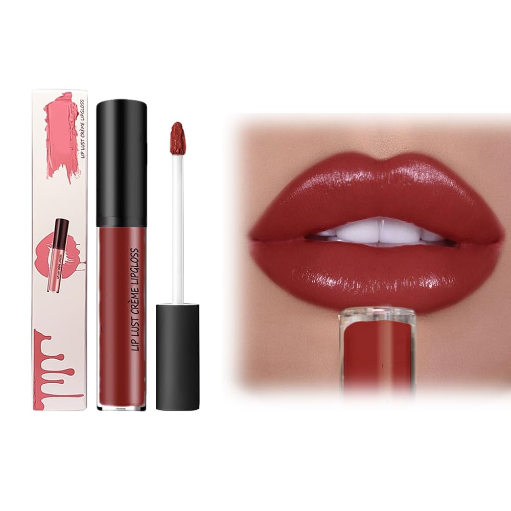 12 Colors Cream Texture Lipstick, 2025 Upgraded Lip Stain Long Lasting Waterproof, Non-Sticky Lip Staining Oil Lip Gloss (9)