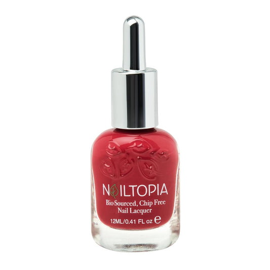 Nailtopia Bio-Sourced, Chip Free Nail Lacquer - All Natural, Strengthening Biotin and Superfood-Infused Polish - Chip Resistant Formula - Quick-Dry, Long Lasting Wear - Nailed It - 0.41 oz