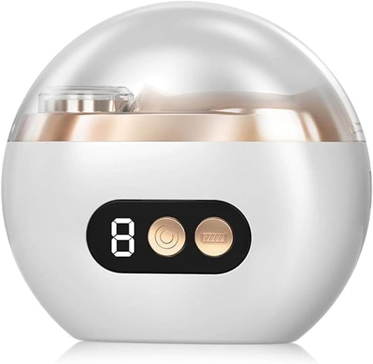 Multi-Functional Electric Nail Trimmer, Electric Nail File, 2025 Upgraded 2 in 1 Electric Polishing Automatic Nail Clippers with 3 Speed Levels, Safe and Convenient Nail Trimmer (White)