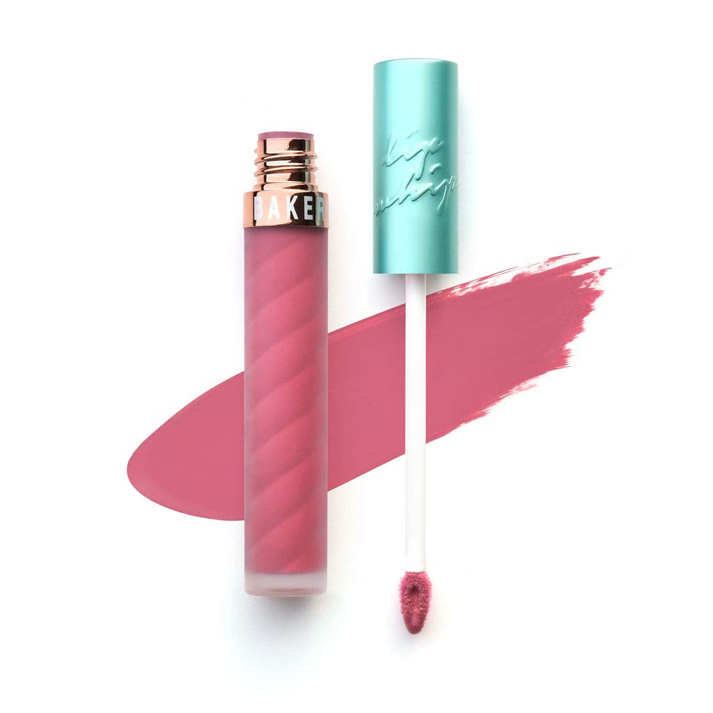 Beauty Bakerie Lip Whip Liquid Lipstick for Women, Waterproof Lip Gloss, Tint, Stain Long Lasting Hydrating Moisturizer, Matte or Metallic, 3.5mL, Berry Pop