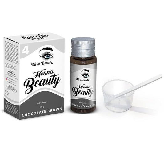Henna for Brow Coloring and Tinting All in Beauty, Made from Natural and Harmless Ingredients, Tint your Brows, Long Lasting and Waterproof (Chocolate Brown)