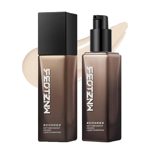 Feotznw Liquid Foundation - Lightweight, Semi-Matte Finish, Medium Coverage for Oily Skin & Uneven Tone, Vegan & Cruelty-Free, 1.014 fl Oz (Ivory)