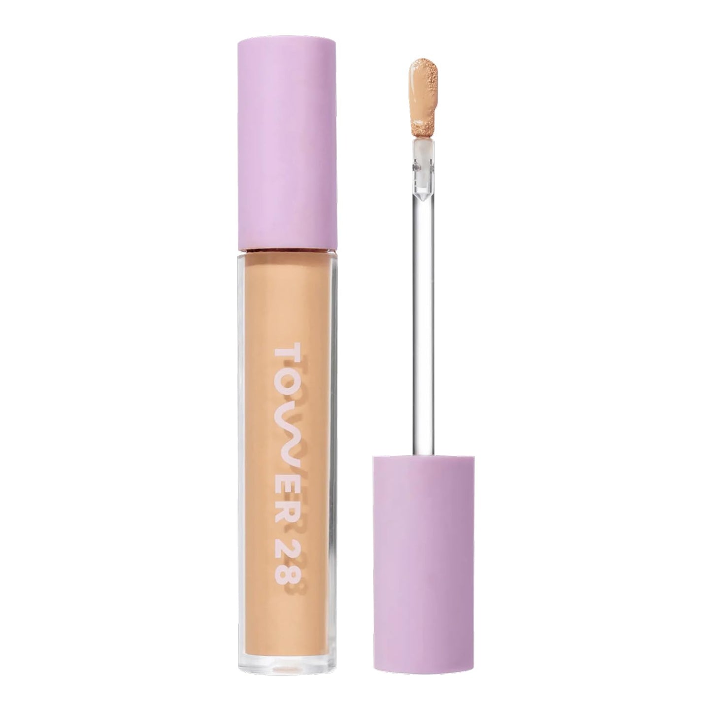 Tower 28 Beauty Swipe Serum Concealer - Hydrating Buildable Medium-Coverage Concealer with Skincare Benefits for Sensitive Skin - Shade 9.0 MDR, Medium with Warm Undertones, 0.22 Fl Oz