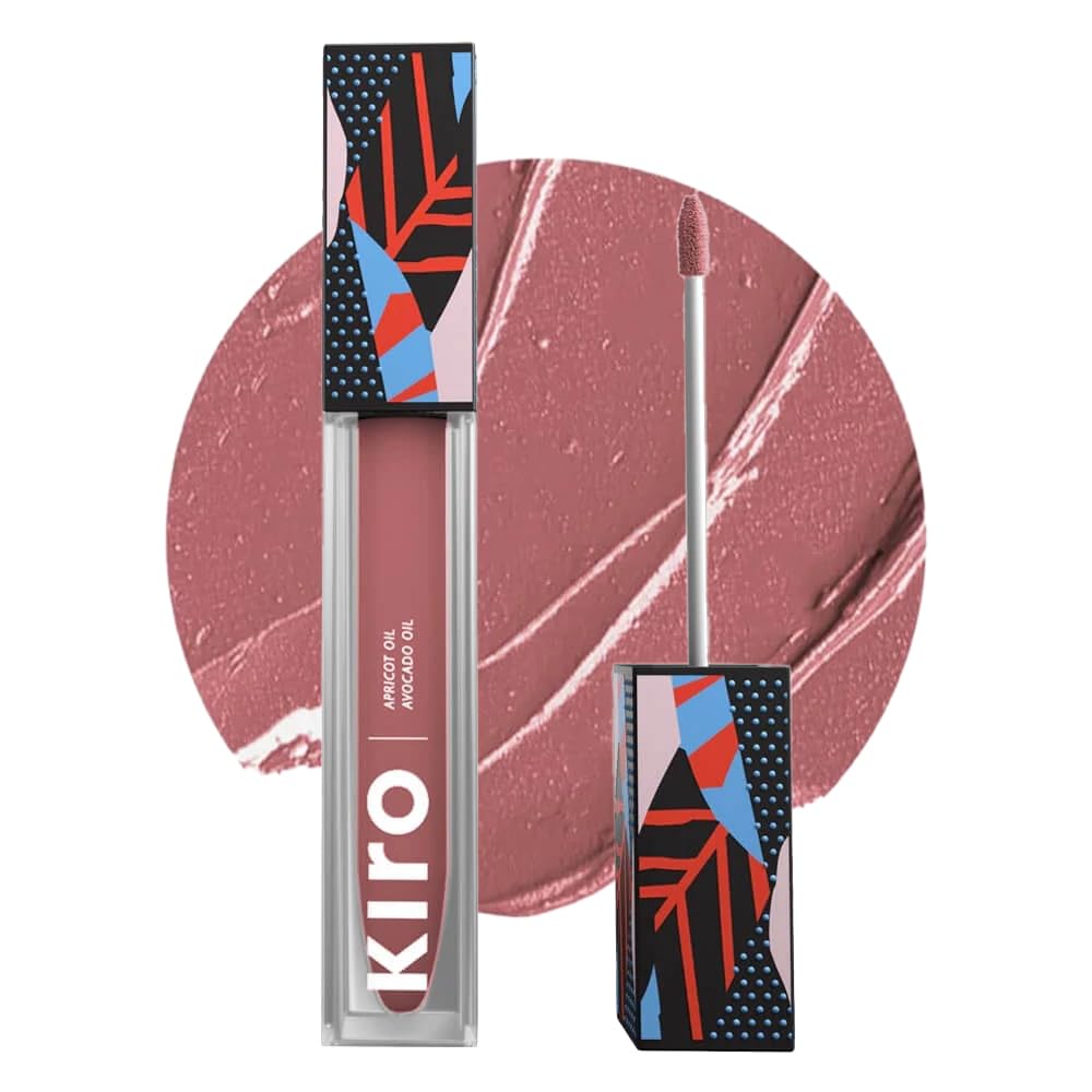 KIRO Non-stop Airy Matte Liquid Lip - Nude Lilly | Transferproof I Waterproof lipstick Long Lasting I Apricot & Avocado Oil | 100% Vegan | 5ml | No Parabens, No Toxins