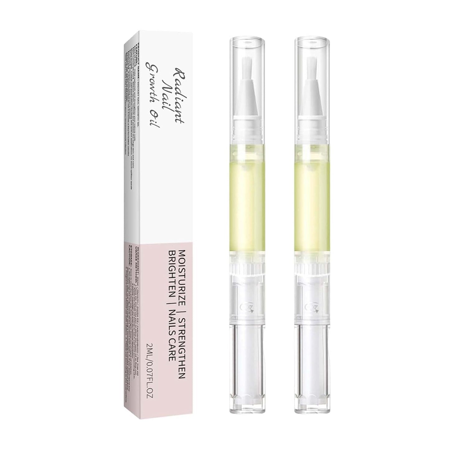 Nail Growth Oil Pen, Nail Strengthener and Hardener for Damaged, Brittle, Thin, Breaking Nails (2PC)