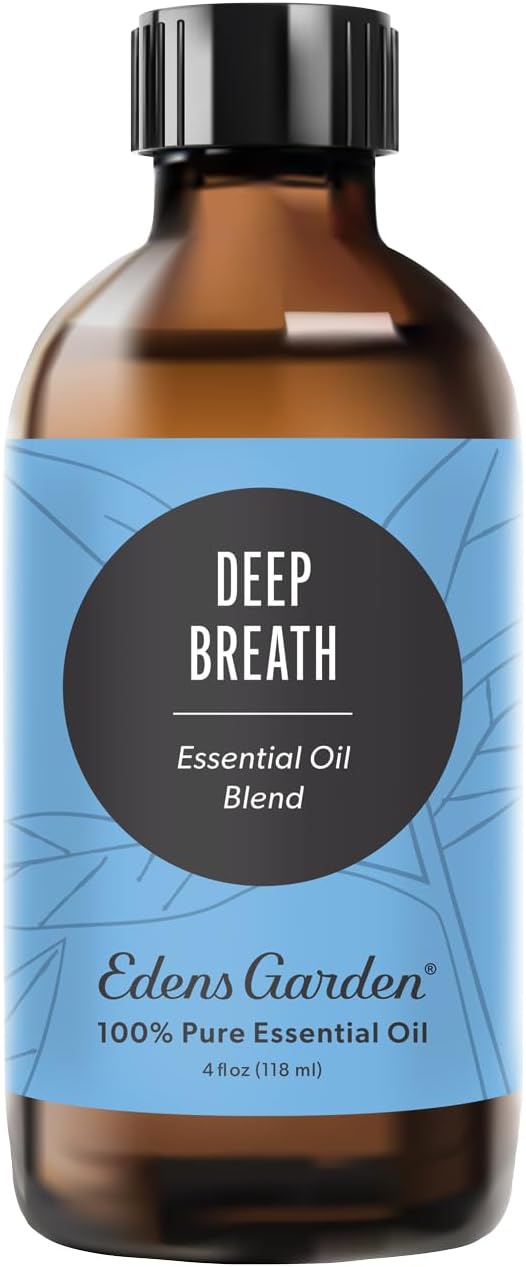 Edens Garden Deep Breath Essential Oil Blend- 100% Pure Premium Grade, Undiluted, Natural, Therapeutic, Aromatherapy, The Best for Skin, Humidifiers, Candle 118 ml (4 fl oz)