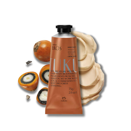 Natura – Tukumã Hyaluronic Acid Boosting Hand Cream - Moisturize & Improve Skin Texture - Anti-Signs & Anti-Aging- Vegan Skin Care - 2.6 oz (75g)