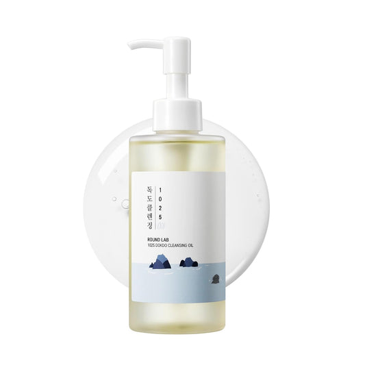 ROUND LAB 1025 Dokdo Cleansing Oil 6.76 Fl Oz, Facial Oil Cleanser for Face, Deep Pore Cleansing, Makeup Blackhead Impurities Remover, Easy to Wash Off No Oily Residue, Korean Skin Care