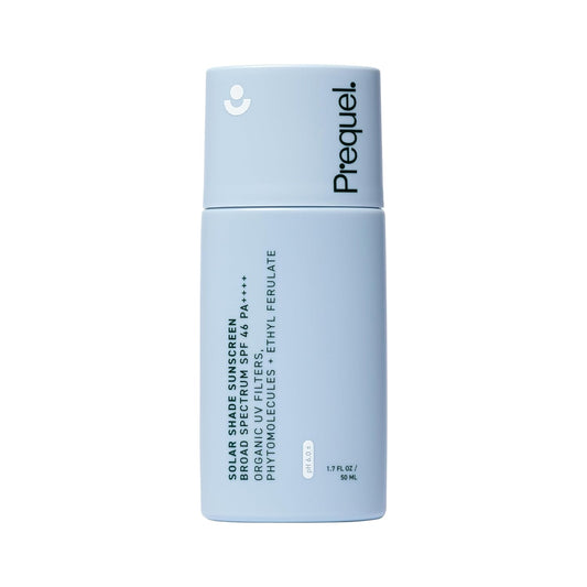 Prequel Skin Solar Shade - Moisturizing Face Sunscreen SPF 46 PA++++ Broad Spectrum UV Protection. Hydrating Sunblock for Dry Skin. Lightweight Travel Size Sun Protection, 1.7oz