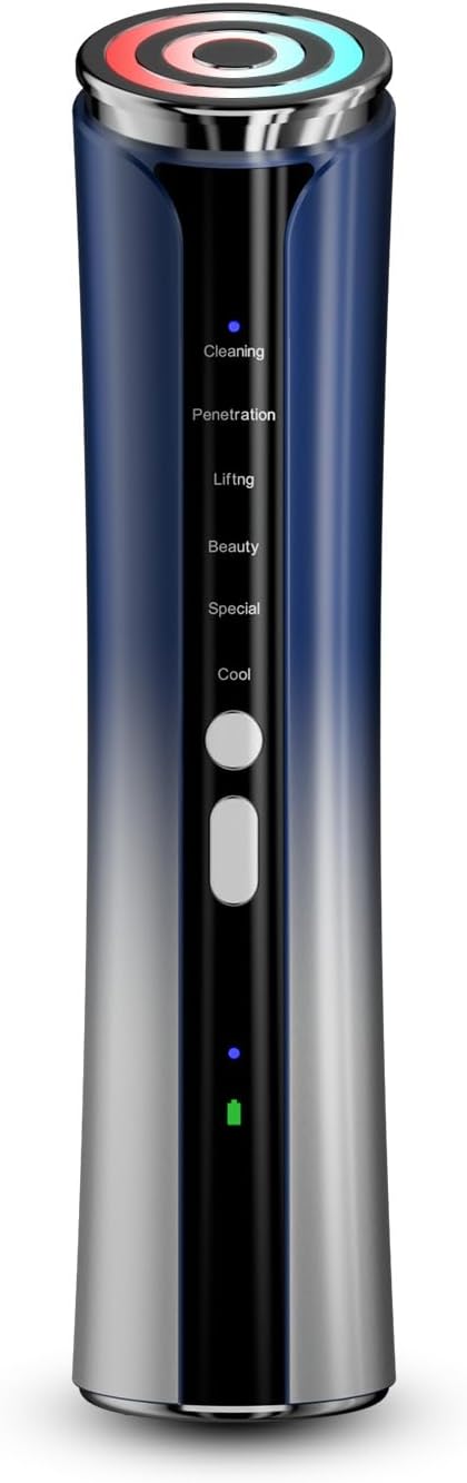 Texet Skin Tightening Device 6-in-1 Microcurrent Facial Device Face Massager, Firming,Lifting, Toning, Wrinkle