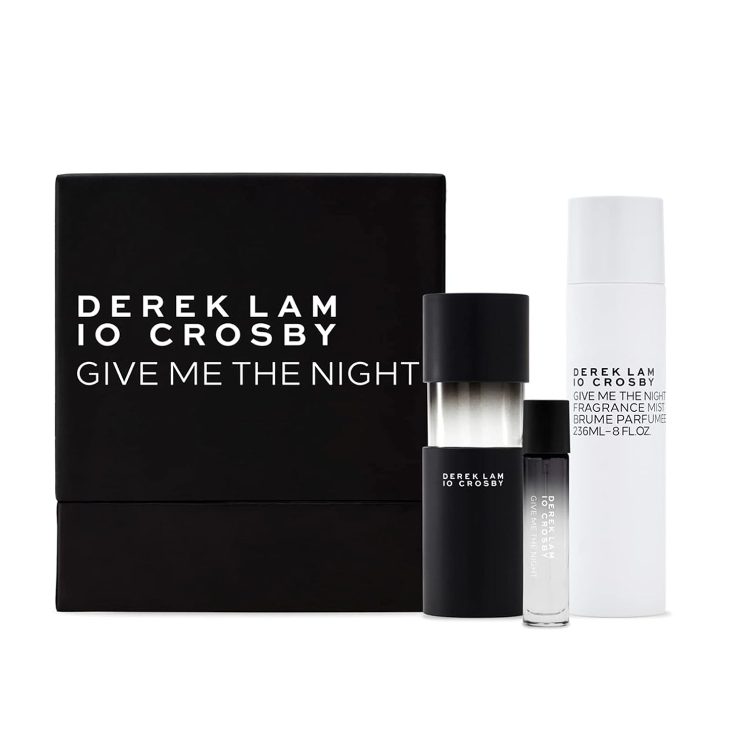 Derek Lam Give Me The Night - Fresh and Soft Floral Fragrance with Powdery and Mossy Accords - Notes of Bergamot, Freesia, Amber and Musk - Body Spray for Women - 8 oz Fragrance Mist
