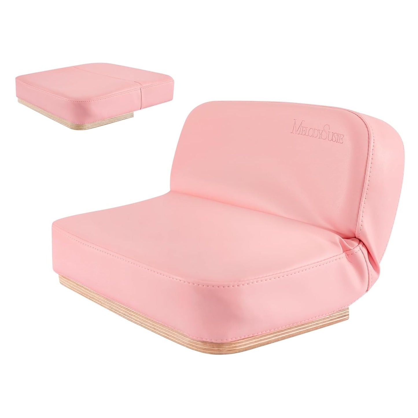 MelodySusie Foldable Manicure Arm Rest for Nails Tech, Adjustable Nail Arm Rest for Acrylic Nail Art, Professional PU Leather Nail Hand Rest Stand for Manicurist, Pink