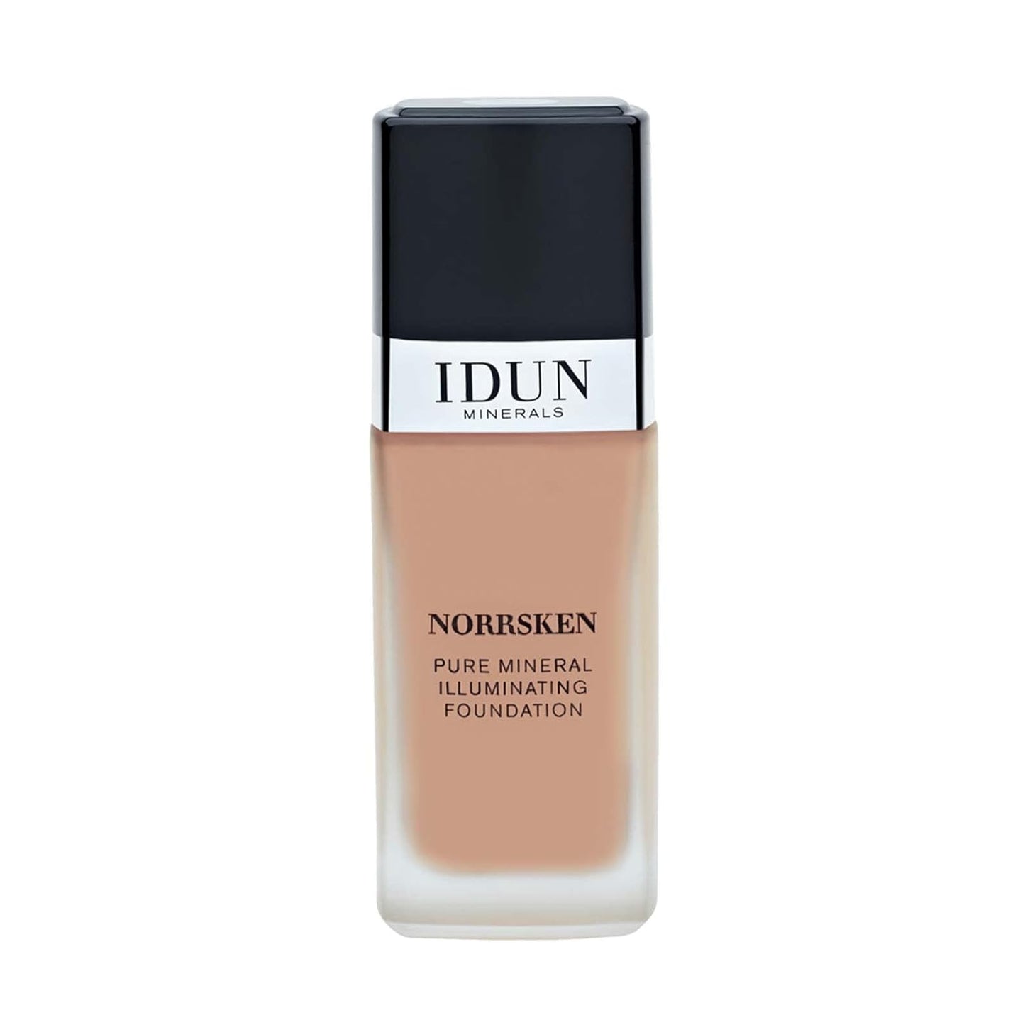 IDUN Minerals Liquid Norrsken Foundation - Silky Smooth Coverage - Luminous, Dewy Finish for Dry and Dull Skin - Water Resistant and Vegan Makeup - 220 Runa - Neutral Olive Beige - 1.01 oz