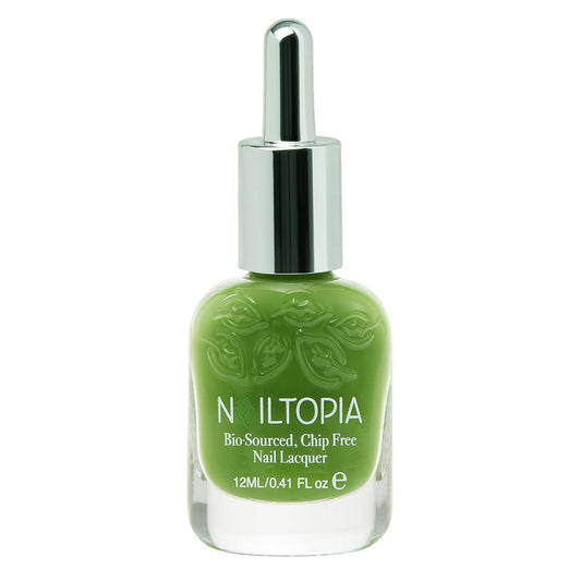 Nailtopia Bio-Sourced, Chip-Free Nail Lacquer - Fast Dry Nail Polish - Superfood-Infused - Natural Nail Polish - Green Goddess - 0.41 oz