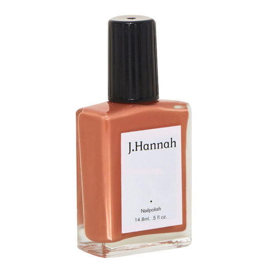 J. Hannah Nail Polish – Vegan, Non-Toxic, Cruelty-Free, Gluten-Free, Long Lasting, USA Made, Peachy Coral Clay Color (Saltillo)