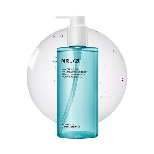 Korean Face Wash [10.14oz] - Ampoule Cleanser - NR Balancing Gentle Face Cleanser - Korean Glass Skin - Balances pH - Moisturizes & Hydrates - Anti-Aging - For All Skin Types - 6 Month Supply