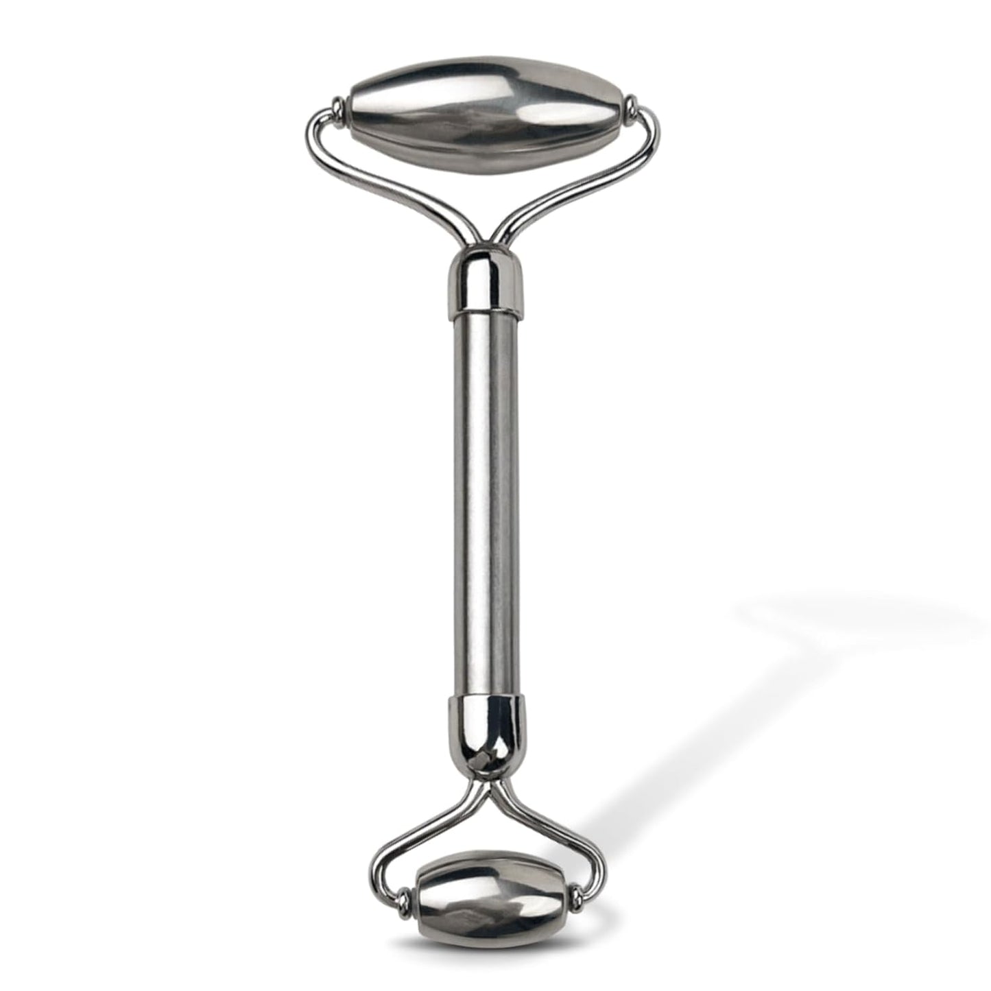 Stainless Steel Facial Roller - Metal Face and Eye Roller, Gua Sha Facial Tools Stainless Steel, Cooling Dual Sided Stainless Steel Facial Roller Massager