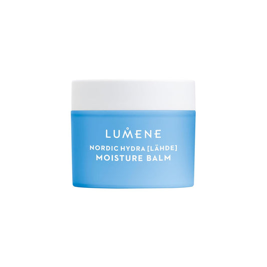 Lumene Nordic Hydra [Lahde] Moisture Balm - Lightweight Face Cream + Dry Skin Hydrating Balm - Organic Nordic Birch Sap, Arctic Spring Water & Plumping Hyaluronic Acid (1.7 oz)
