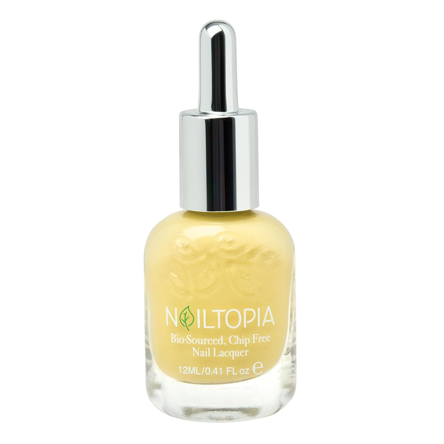 Nailtopia - Plant-Based Chip Free Nail Lacquer - Non Toxic, Bio-Sourced, Long-Lasting, Strengthening Polish - Mellow Yellow (Pastel Yellow) - 0.41oz