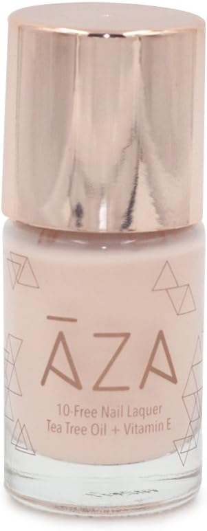 AZA Nail Polish - Vegan, 10-free, Cruelty-Free, Non-Toxic, Chip Resistant, Fast Drying, Gel-like, Sheer Pink Beige, Neutral, Gorgeous Shades (Lean in Together)