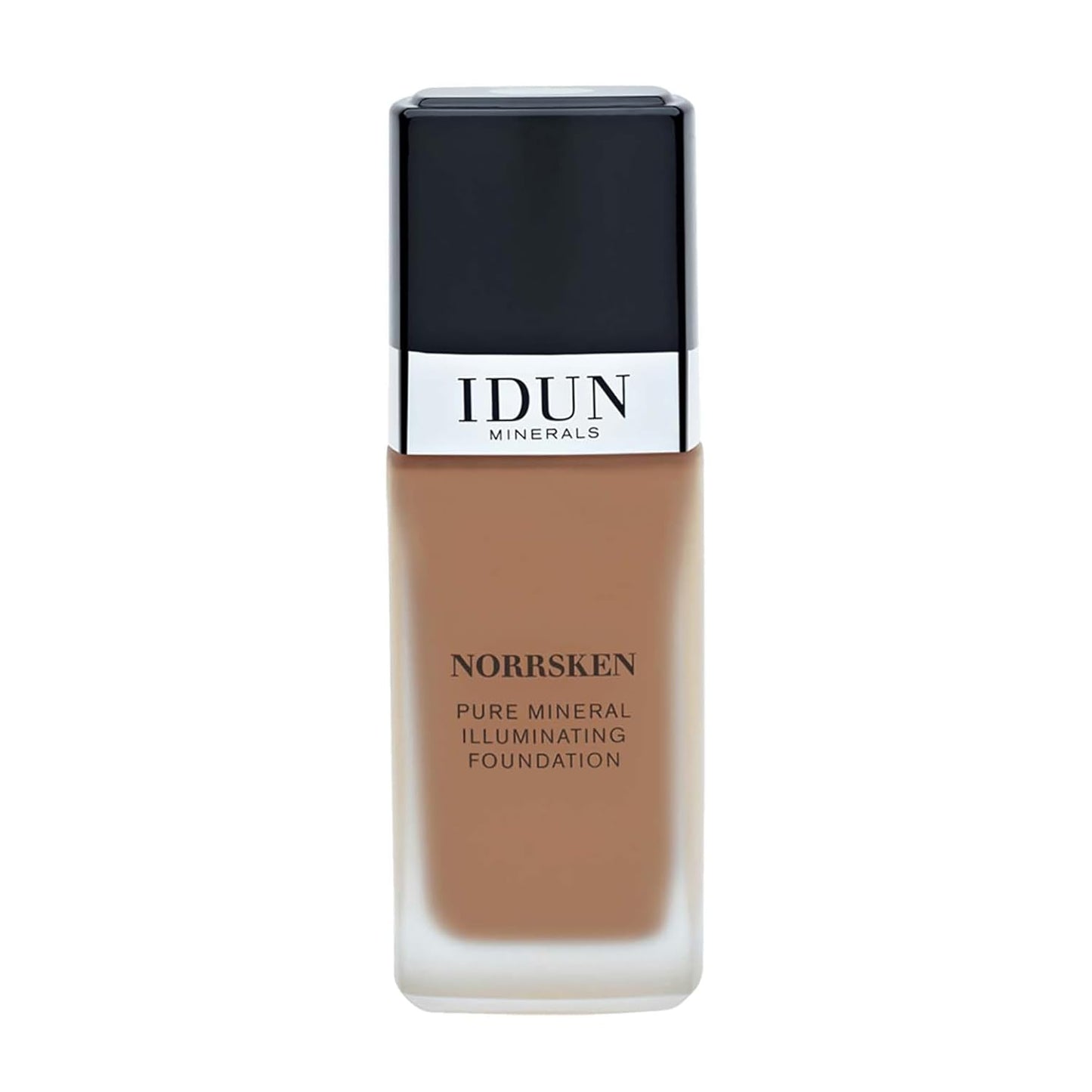 IDUN Minerals Liquid Norrsken Foundation - Silky Smooth Coverage - Luminous, Dewy Finish for Dry and Dull Skin - Water Resistant and Vegan Makeup - 221 Ragnhild - Warm Light Brown - 1.01 oz